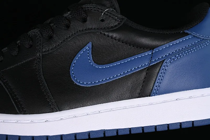 All categories Air Jordan Jordan series basketball shoes Air Jordan 1 Low G version pure original Air Jordan 1 Low OG AJ1 Joe 1 customized version black and blue full head layer low-top basketball shoes CZ0775-041